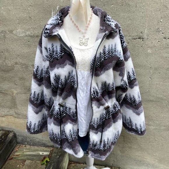 Vintage 90s Sota Nature Fleece Jacket - Picture 1 of 7